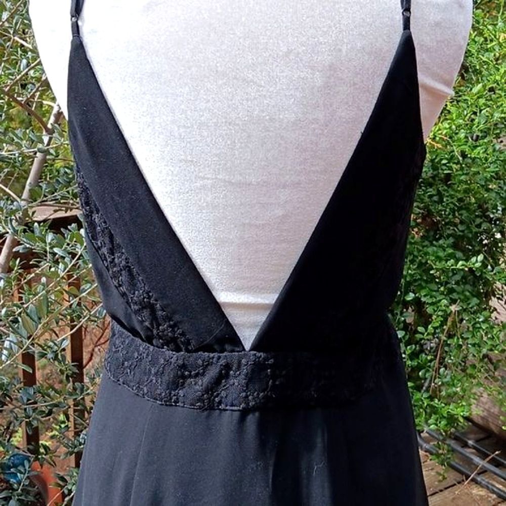 Ladakh Lace and Sheer Black Evening Dress Whimsigoth - Picture 7 of 16